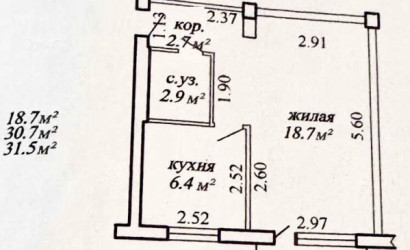 Купить 1-комнатную квартиру, Витебск, Московский просп., 42. Фото 17