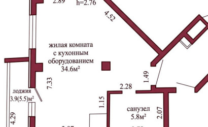 Купить 1-комнатную квартиру, Гродно, Фолюш, 22А. Фото 11