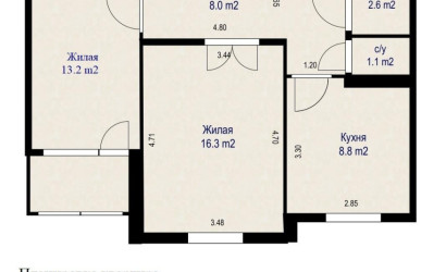 Купить 2-комнатную квартиру, Минск, Рокоссовского просп., 18/1(Ленинский район). Фото 25