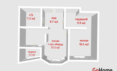 Купить 2-комнатную квартиру, Минск, Стадионная ул., 9(Центральный район). Фото 45