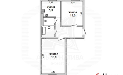 Купить 2-комнатную квартиру, Брест, Центр, ул. Гоголя. Фото 1