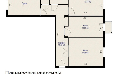 Купить 3-комнатную квартиру, Минск, Мясникова ул., 35 (Московский район). Фото 25