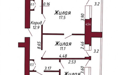 Купить 4-комнатную квартиру, Гродно, Космонавтов, 41А. Фото 21