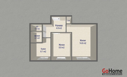 Купить 2-комнатную квартиру, Минск, Голодеда ул., 67 (Заводской район). Фото 2