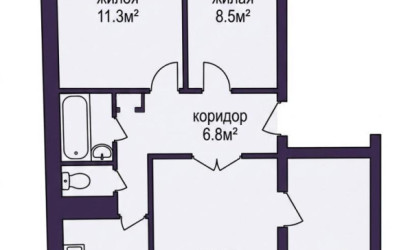 Купить 4-комнатную квартиру, Вилейка, Октябрьская ул., 34. Фото 13