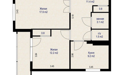 Купить 2-комнатную квартиру, Минск, просп. Рокоссовского, д. 74 (Ленинский район). Фото 19