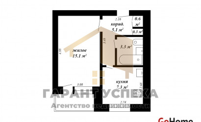 Купить 1-комнатную квартиру, Брест, ул. Кирова. Фото 19