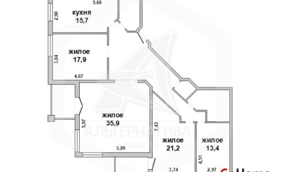 Купить 4-комнатную квартиру, Брест, Киевка, ул. Сикорского. Фото 11