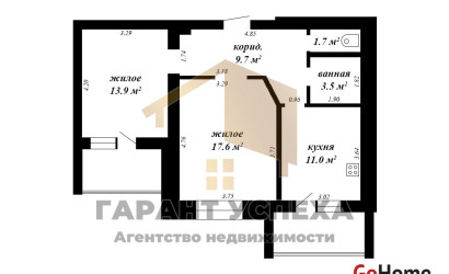 Купить 2-комнатную квартиру, Брест, ул. Рокосовского. Фото 20