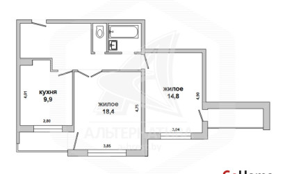 Купить 2-комнатную квартиру, Брест, Киевка, ул. Вольная. Фото 15