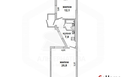 Купить 2-комнатную квартиру, Брест, Центр, ул. Карла Маркса. Фото 15