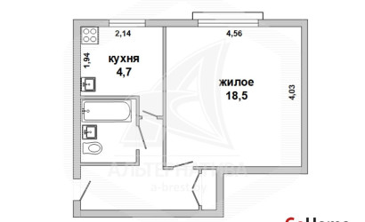 Купить 1-комнатную квартиру, Брест, Речица, ул. Бауманская. Фото 7