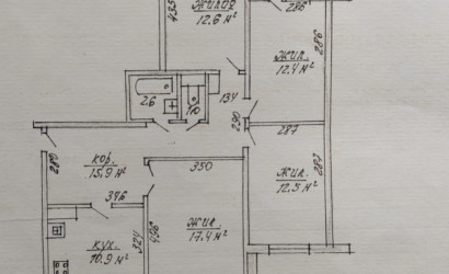 Купить 4-комнатную квартиру, Жодино, Фрунзе, д. 3. Фото 8