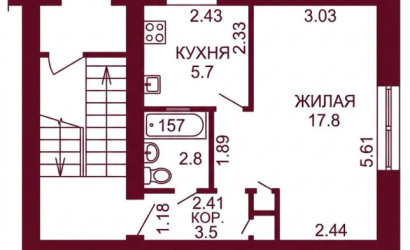 Купить 1-комнатную квартиру, Гродно, Космонавтов, 6Б. Фото 11
