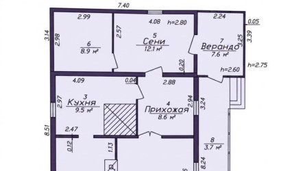  1-этаж.(84.4 м2), Новые Терушки(Лесная ул.)