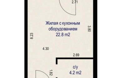 Купить 1-комнатную квартиру, Минск, Жореса Алфёрова ул., 1 (Октябрьский район). Фото 18