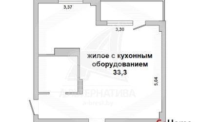 Купить 1-комнатную квартиру, Брест, Центр, ул. Гоголя. Фото 17