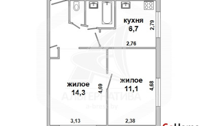 Купить 2-комнатную квартиру, Брест, Гобк, ул. Героев обороны Брестской крепости. Фото 9