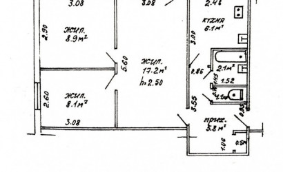 Купить 3-комнатную квартиру, Речица, Снежкова ул., д.26. Фото 17