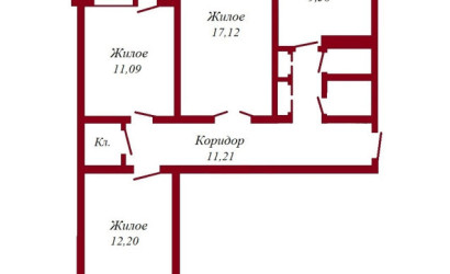Купить 3-комнатную квартиру, Пинск, Первомайская, 168. Фото 3