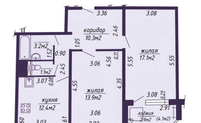 Купить 2-комнатную квартиру, Минск, Основателей ул., 15 (Первомайский район). Фото 3