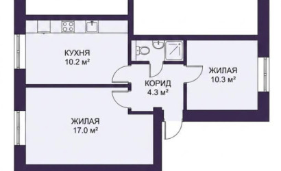 Купить 2-комнатную квартиру, Путчино, Октябрьская ул., 3. Фото 9