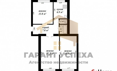 Купить 3-комнатную квартиру, Брест, наб. Франциска Скорины. Фото 16