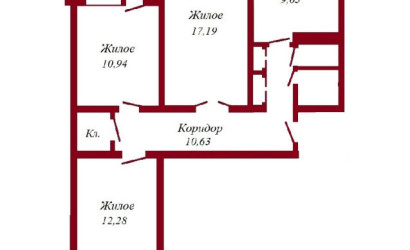 Купить 3-комнатную квартиру, Пинск, Центральная, 34. Фото 12