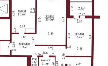 Купить 3-комнатную квартиру, Гродно, Наполеона Орды, 7. Фото 17