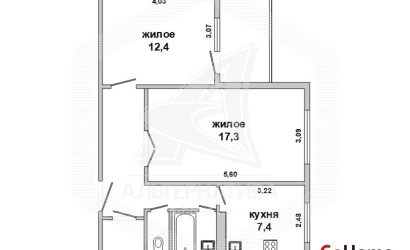 Купить 2-комнатную квартиру, Брест, Вулька, ул. Сябровская. Фото 1