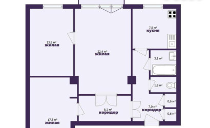Купить 3-комнатную квартиру, Минск, Романовская Слобода ул., 13 (Московский район). Фото 21