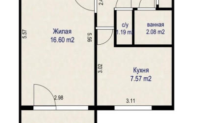 Купить 1-комнатную квартиру, Минск, Мавра ул., 5 (Фрунзенский район). Фото 8
