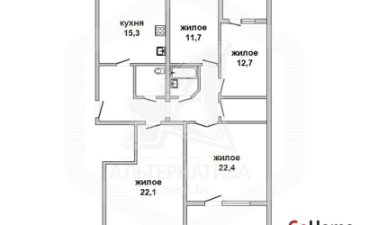 Купить 4-комнатную квартиру, Брест, Восток, ул. Московская. Фото 15