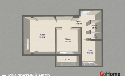 Купить 2-комнатную квартиру, Минск, Пулихова ул., 45 (Партизанский район). Фото 5