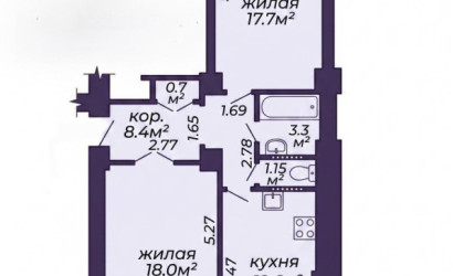Купить 2-комнатную квартиру, Минск, Маяковского ул., 158(Ленинский район). Фото 2