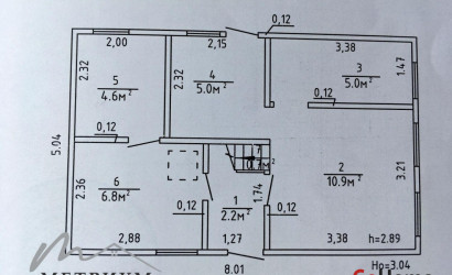 Купить дом в деревне, Аэрогеодезист, 3.7 соток. Фото 15