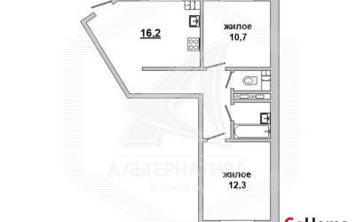 Купить 3-комнатную квартиру, Кобрин, , . Фото 15