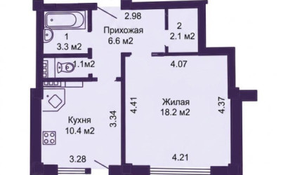 Купить 1-комнатную квартиру, Минск, Крупской ул., 23 (Заводской район). Фото 21