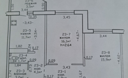 Купить 2-комнатную квартиру, Гомель, ул. Жемчужная, д. 23. Фото 3