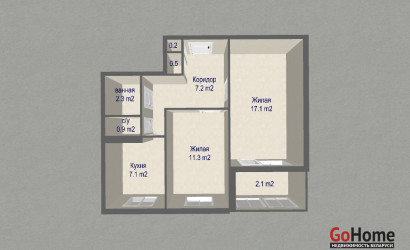 Купить 2-комнатную квартиру, Минск, ул. Гинтовта, д. 6 (Первомайский район). Фото 19