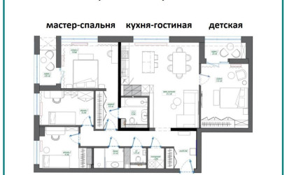 Купить 4-комнатную квартиру, Минск, Дзержинского просп., 12 (Московский район). Фото 35