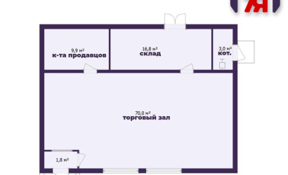 Продажа торгового помещения, Погост-1, Зиновьева ул.,  102 кв.м.. Фото 23