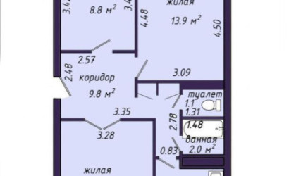 Купить 3-комнатную квартиру, Молодечно, Мира ул., 2. Фото 19