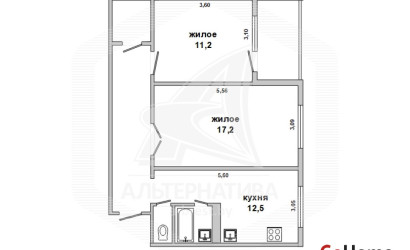 Купить 2-комнатную квартиру, Беловежский, , . Фото 1