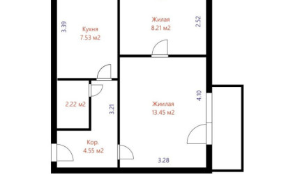 Купить 2-комнатную квартиру, Минск, Карастояновой ул., 17 (Центральный район). Фото 17