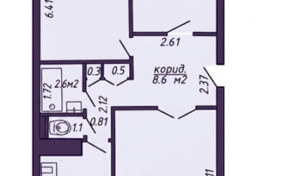 Купить 3-комнатную квартиру, Минск, Брикета ул., 24(Фрунзенский район). Фото 15