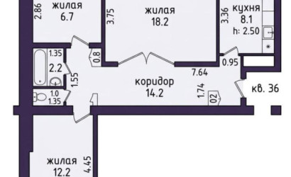 Купить 3-комнатную квартиру, Солигорск, Козлова ул., 26. Фото 17