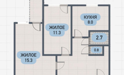 Купить 2-комнатную квартиру, Тельмы-1. Фото 2