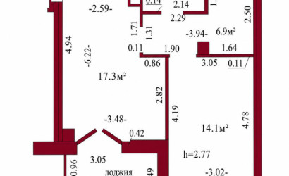 Купить 1-комнатную квартиру, Гродно, Воинов-Интернационалистов, 10. Фото 18