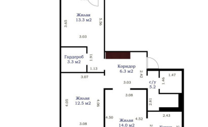 Купить 3-комнатную квартиру, Минск, ул. Бурдейного, д. 19 (Фрунзенский район). Фото 19
